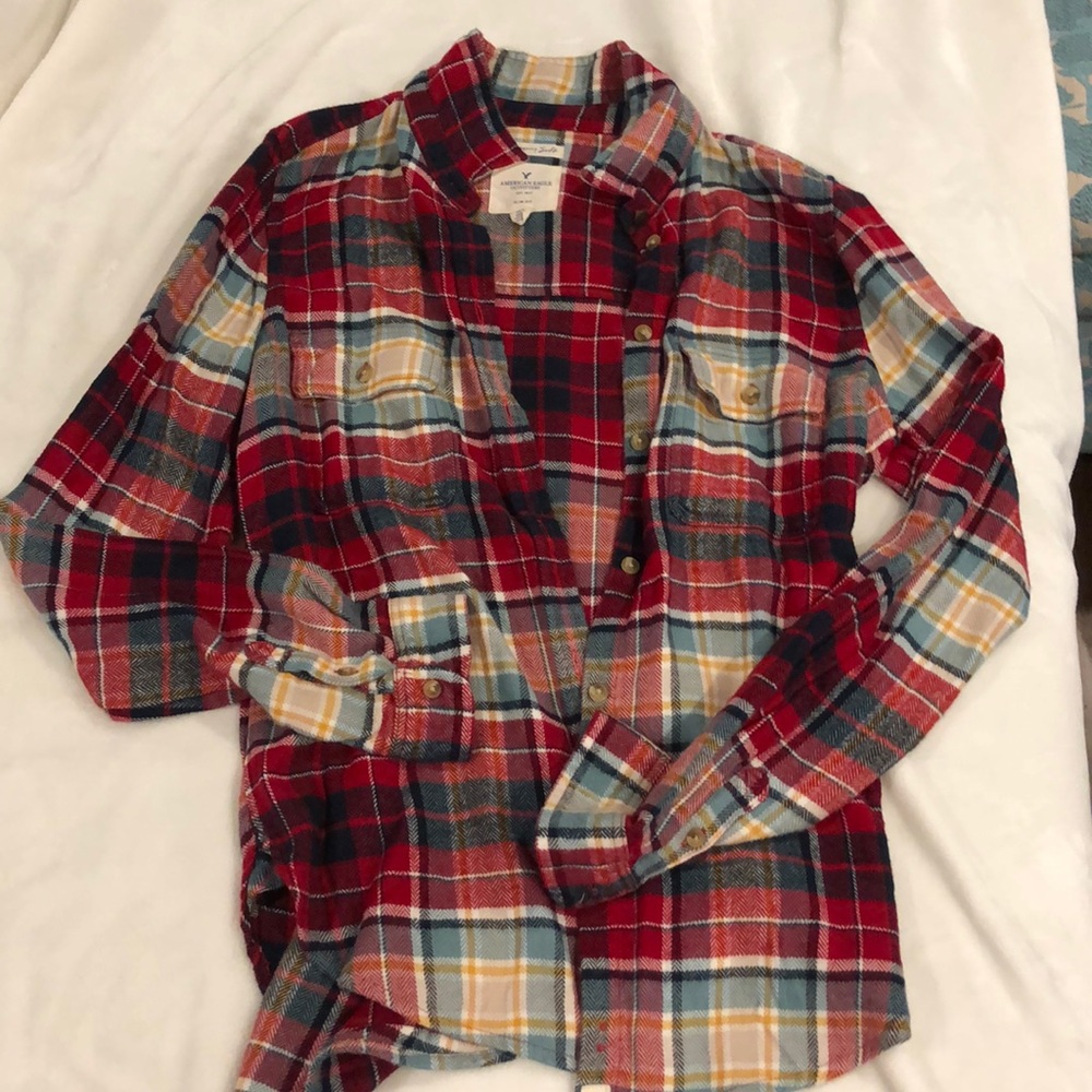 American Eagle flannel slim fit